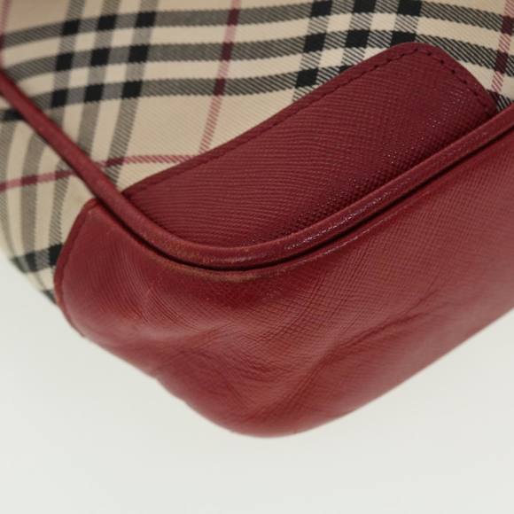 BURBERRY Nova Check Shoulder Bag Nylon Beige Auth 42722 - Picture 15 of 16